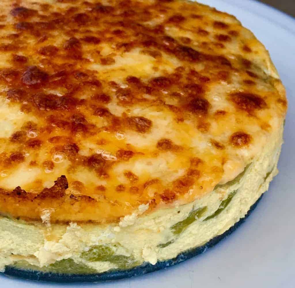 Instant Pot Keto Poblano Cheese Quiche.