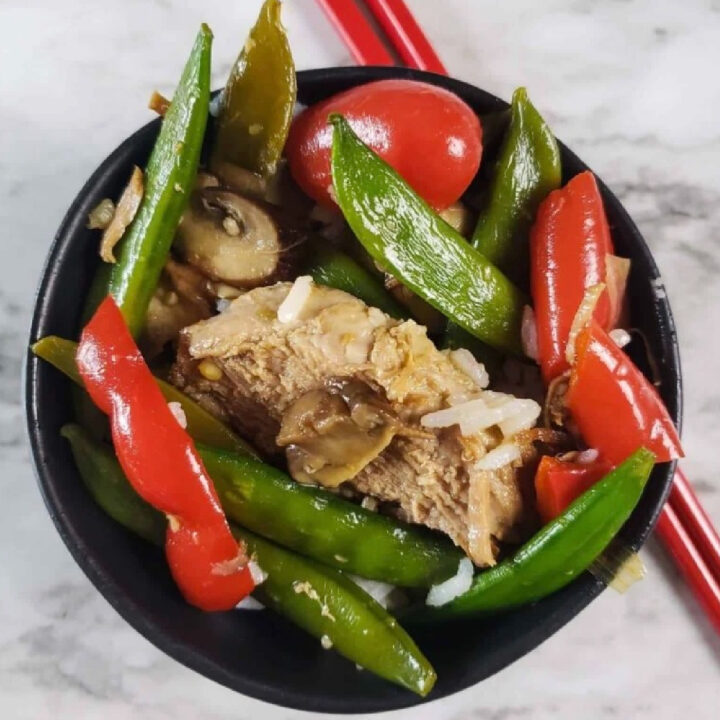 Instant Pot Teriyaki Pork Stir Fry.