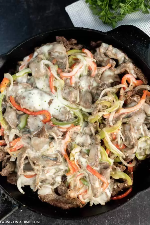 Instant Pot Keto Philly Cheesesteak.