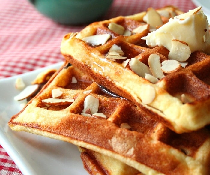 Instant Pot Almond Flour Yogurt Waffle.