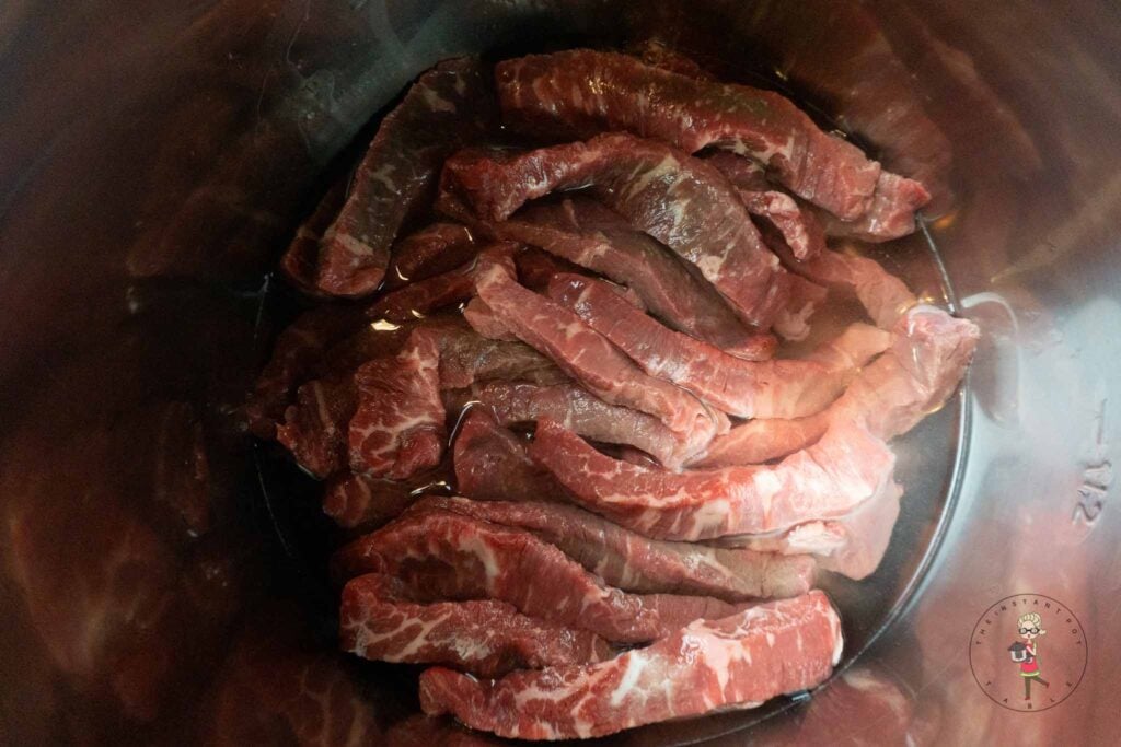 Instant Pot Beef Stir Fry With Ginger Beef Tips.