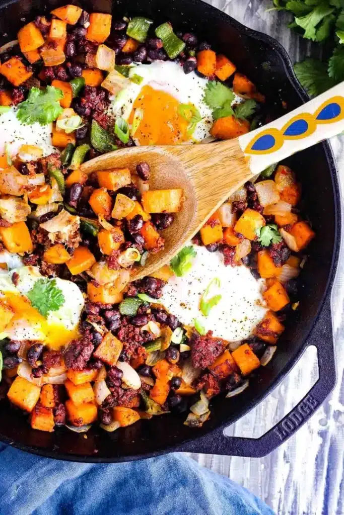 Chorizo Sweet Potato Hash.