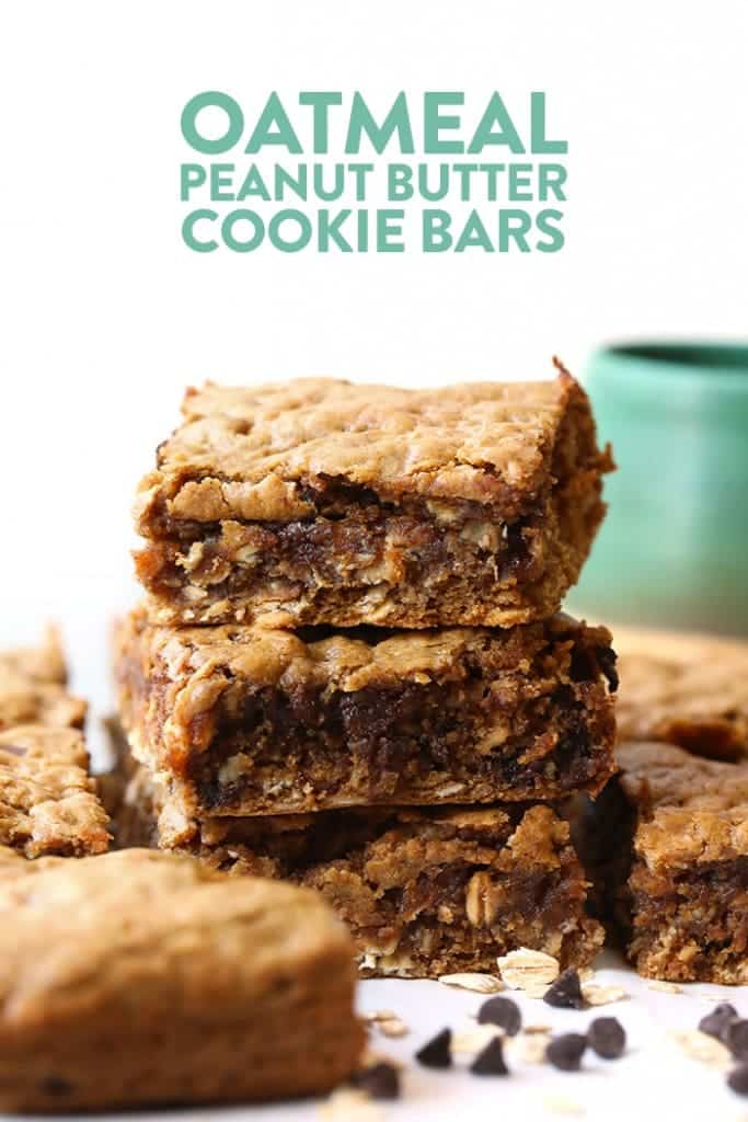 No Bake Chocolate Peanut Butter Breakfast Bars.