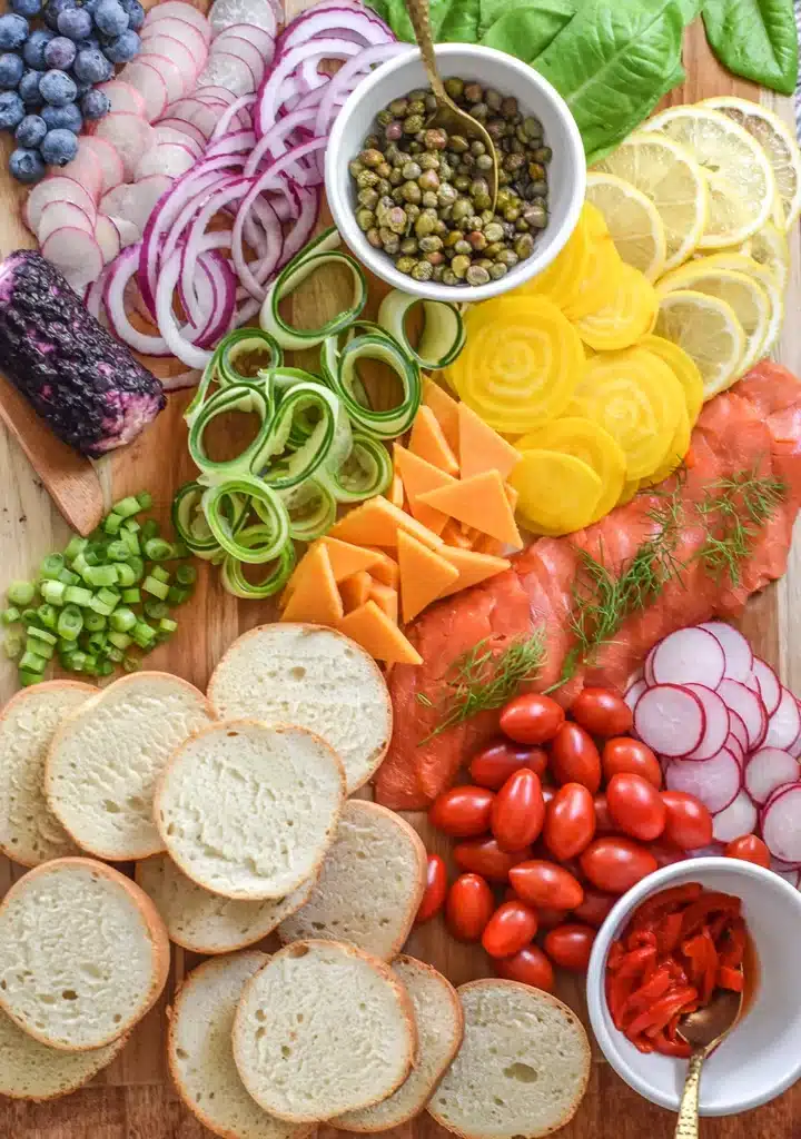 Rainbow Brunch Charcuterie Board