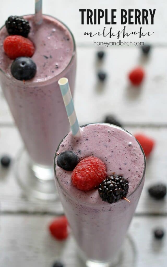 Triple Berry Milkshake.