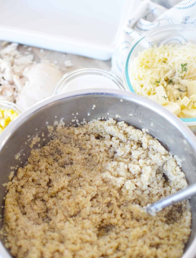 Instant Pot Chicken and Quinoa Casserole.