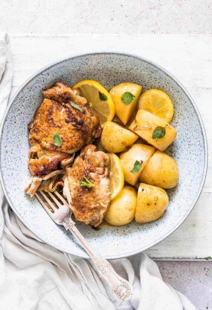 instant pot chicken and potatoes.