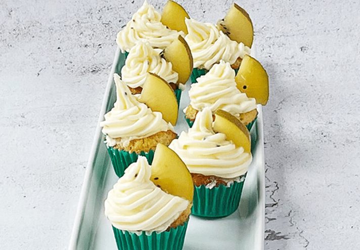 Kiwi Fruit Cupcakes