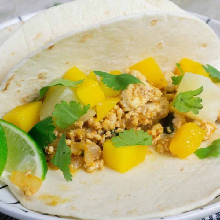 Tropical Vegan Tacos.