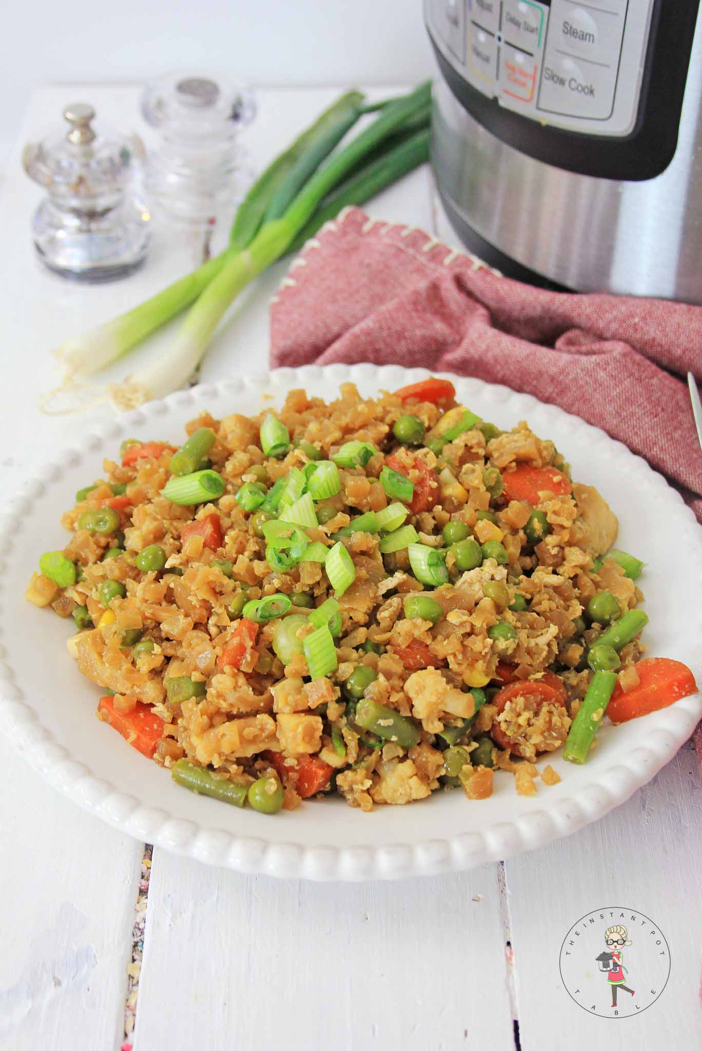 Instant Pot Cauliflower Fried Rice - The Instant Pot Table