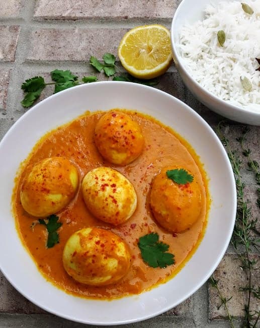 Instant Pot Egg Curry.