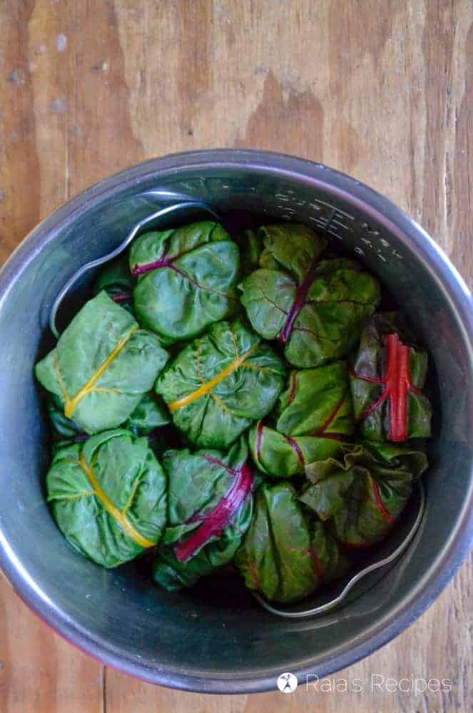 Stuffed Chard in the Instant Pot.